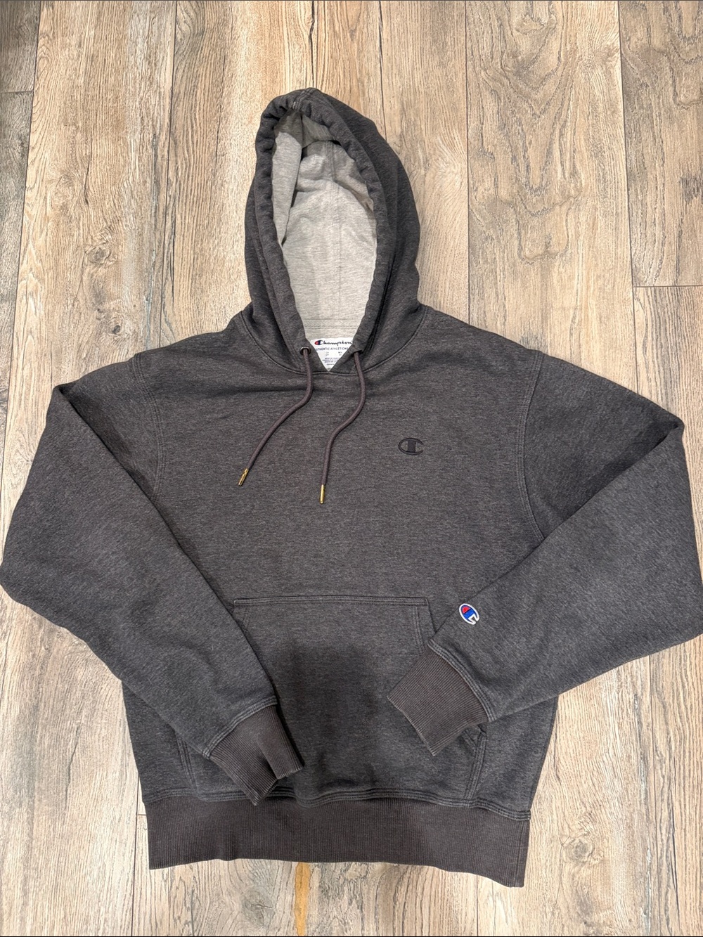 Champion Dark Charcoal Hooded Pullover Sweatshirt